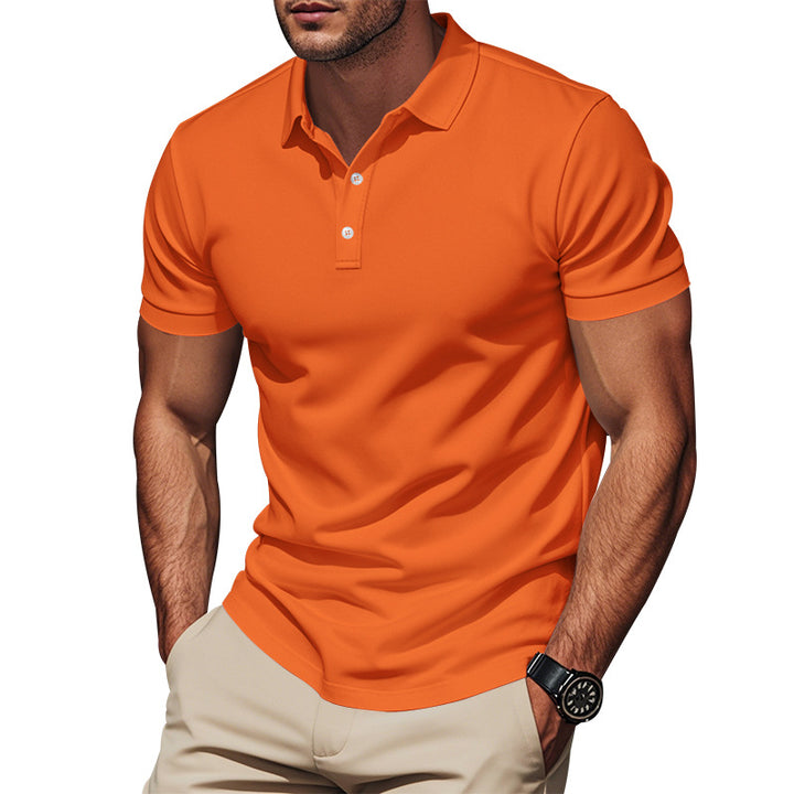 Herren Kurzarm Poloshirt aus atmungsaktivem Baumwollmix mit modernem Kragen Aliams