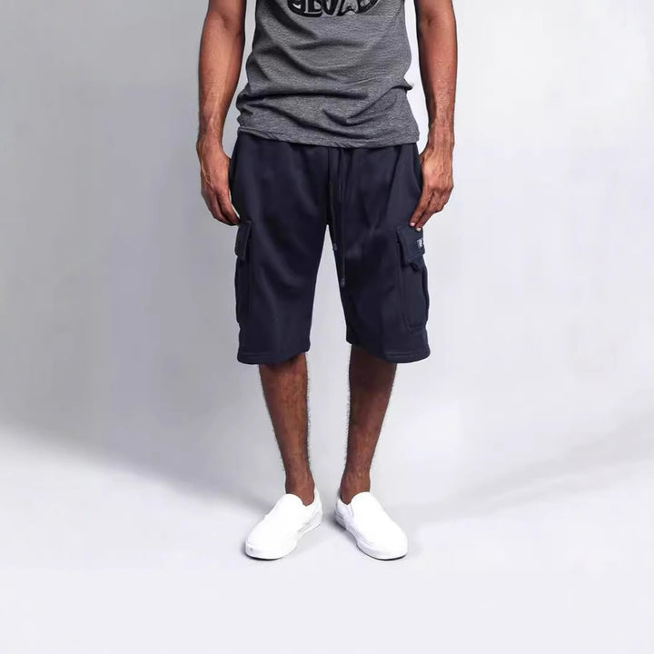Herren Cargo-Shorts aus weichem Fleece mit praktischen Seitentaschen Aliams