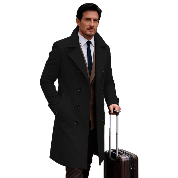 Herren eleganter Doppeltunnelmantel Aliams