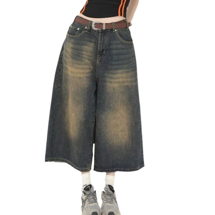 Herren Weite Jeansshorts im lässigen Stil mit hochwertiger Denim-Qualität Aliams