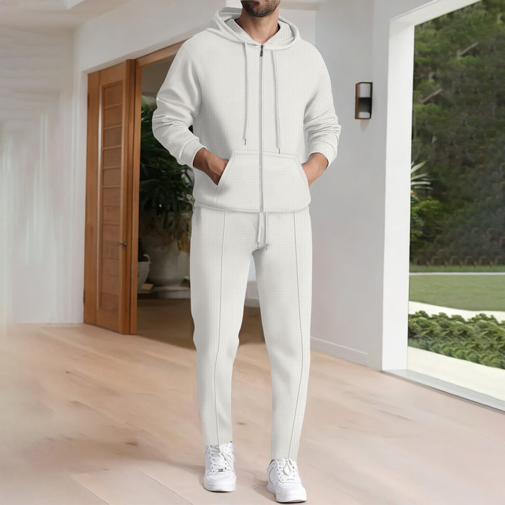 Herren Sportliches Hoodie- und Jogginganzug-Set mit modernem Design und praktischen Taschen Aliams