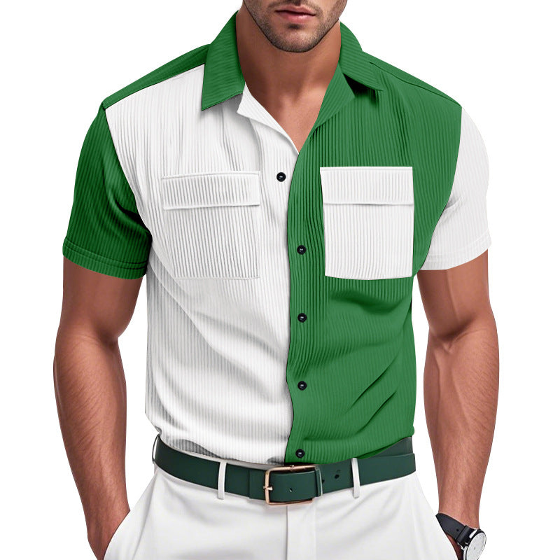 Herren Kurzarm Hemd Aliams