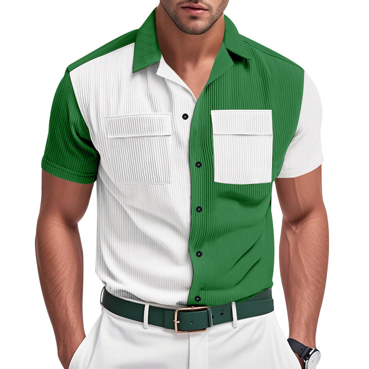 Herren Kurzarm Hemd Aliams