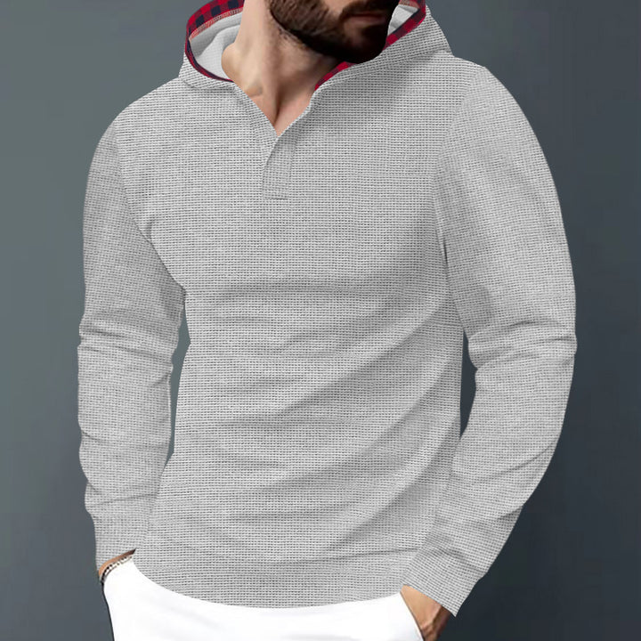 Herren Kapuzensweater mit strukturiertem Design und komfortablem Schnitt Aliams
