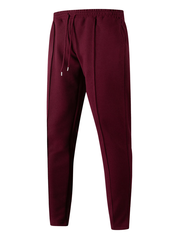 Herren Sportliche Chino-Hosen mit elastischem Bund und seitlichen Taschen Aliams