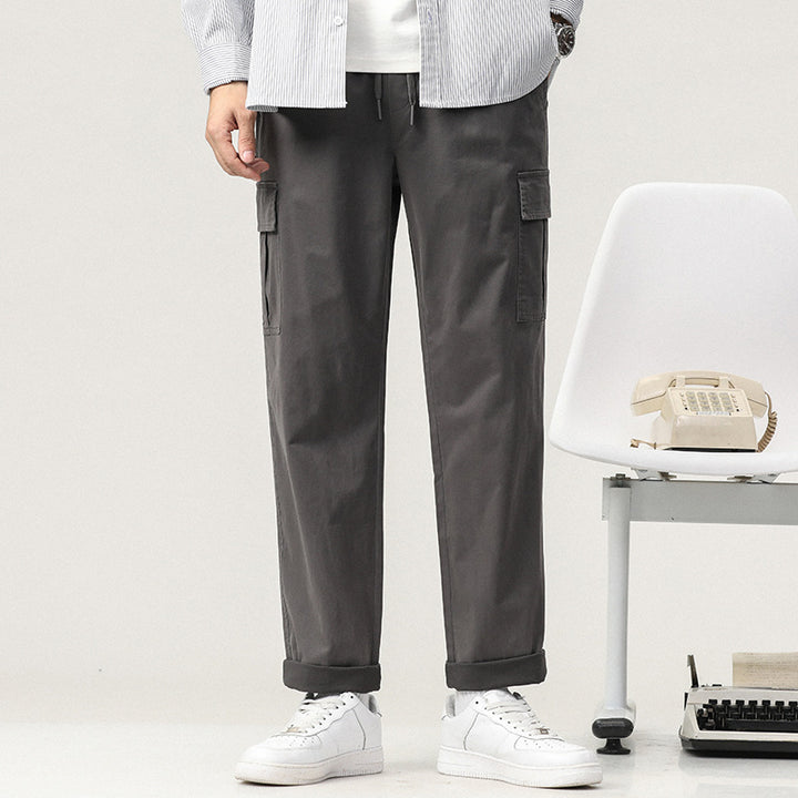 Herren Cargo-Hose mit elastischem Bund und praktischen Taschen Aliams