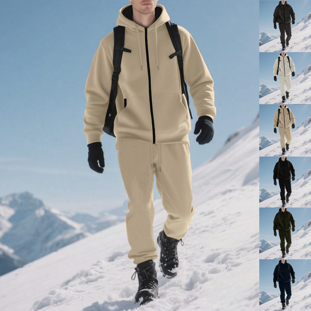 Herren sportliches Freizeitanzug mit modernem Design und praktischen Taschen Aliams