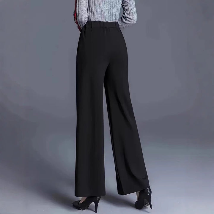 Damen Elegante und lässige weit geschnittene Hose Aliams