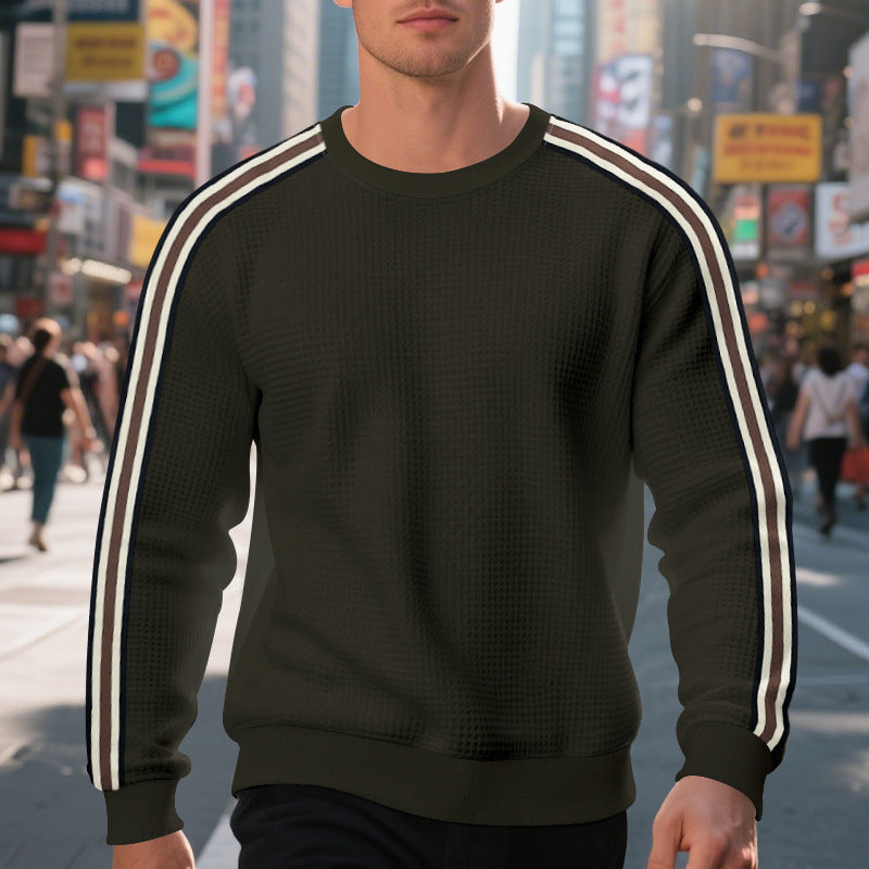 Herren Komfortables Sweatshirt mit strukturiertem Design und modischen Streifendetails Aliams
