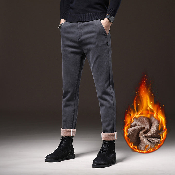 Herren elegante Slim-Fit Freizeithose Aliams