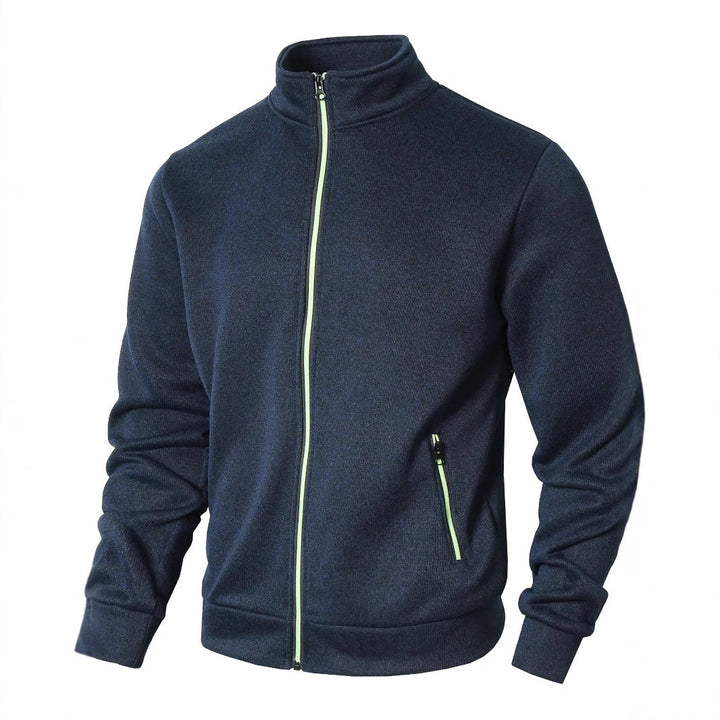 Herren Sportjacke mit modernem Reißverschluss und hohem Kragen Aliams