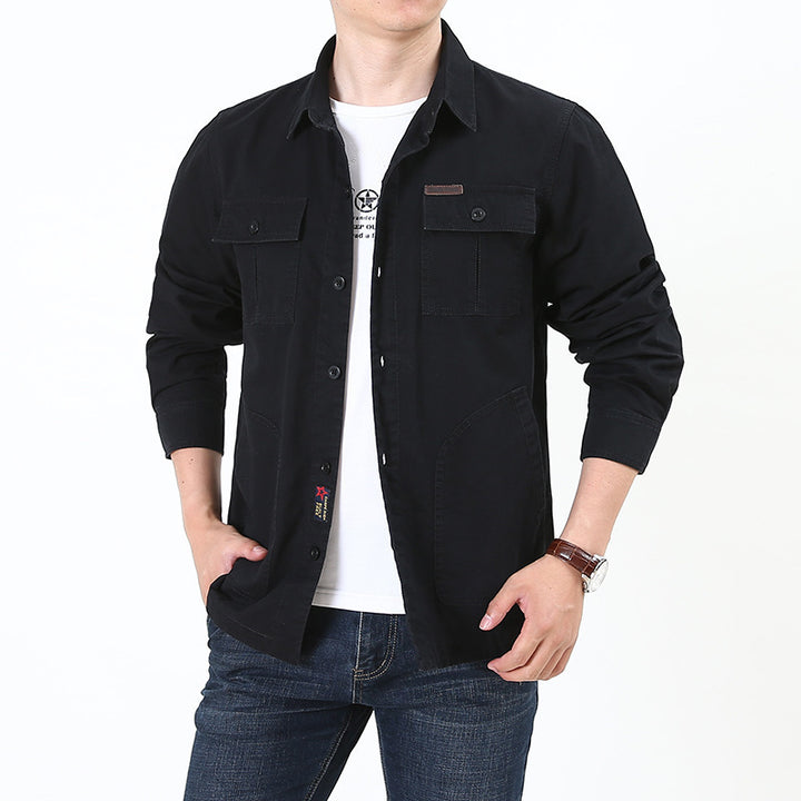 Herren vielseitige Freizeitjacke mit praktischen Taschen Aliams