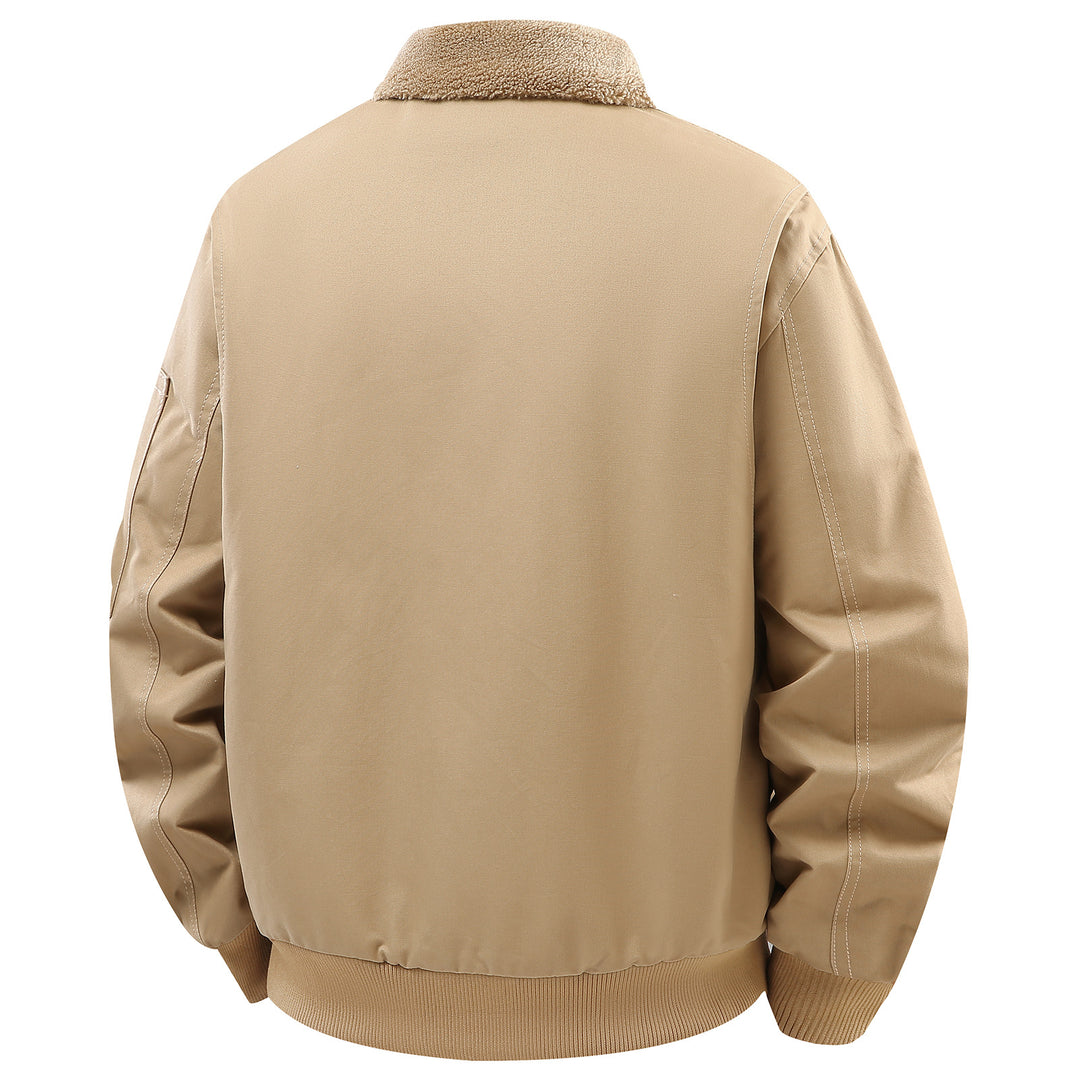 Herren Utility-Jacke mit kuscheligem Innenfutter und vielseitigen Taschen Aliams