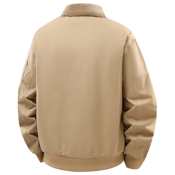 Herren Utility-Jacke mit kuscheligem Innenfutter und vielseitigen Taschen Aliams
