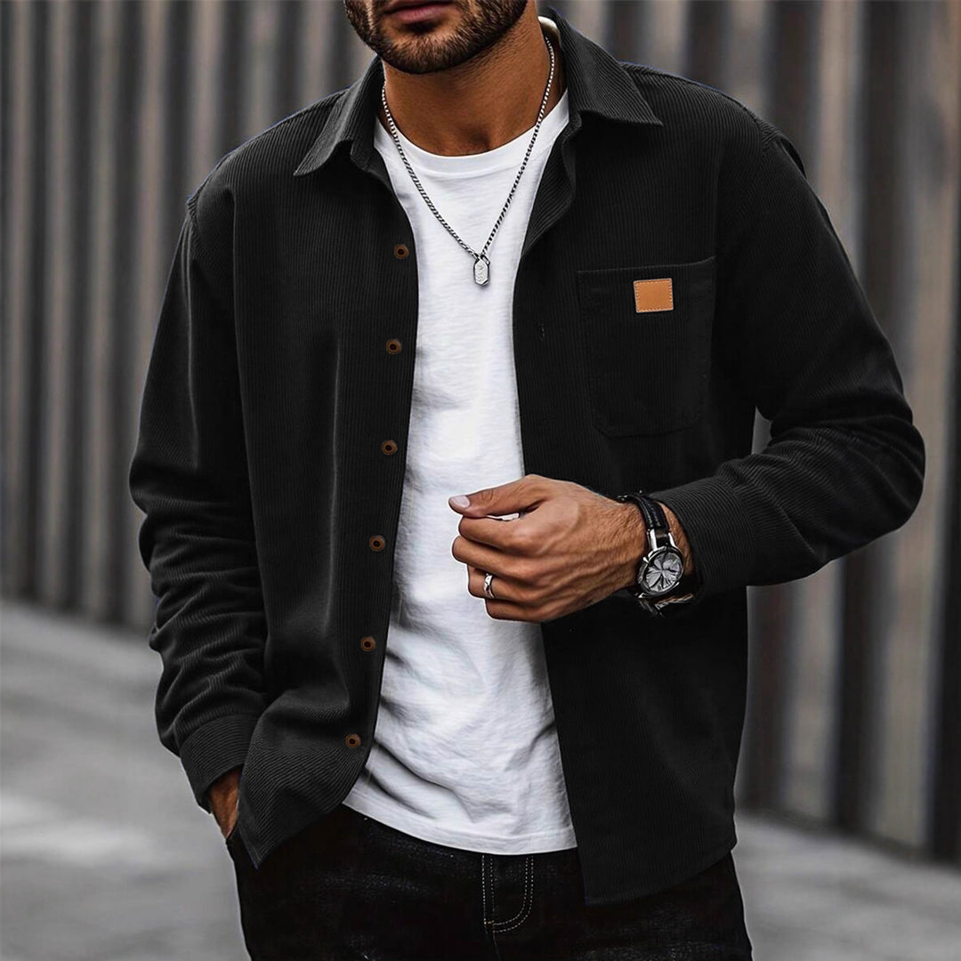 Herren Cordhemd mit modischem Replay-Stil Aliams