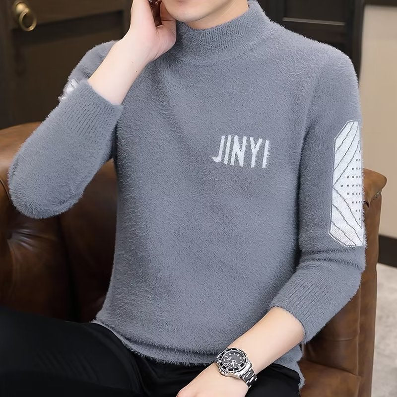 Herren eleganter Strickpullover mit modernen Details Aliams