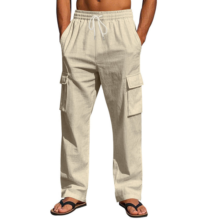 Herren Cargo-Hose aus leichtem und atmungsaktivem Stoff mit praktischen Seitentaschen Aliams