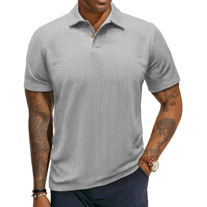 Herren Poloshirt mit strukturiertem Design Aliams
