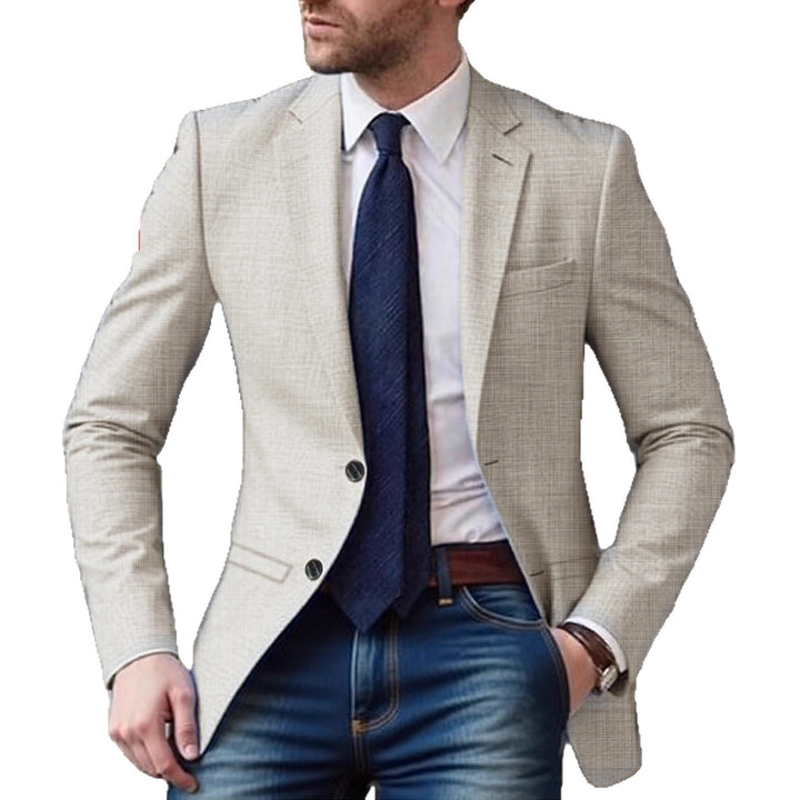 Herren eleganter und strukturierter Blazer mit modischen Details Aliams