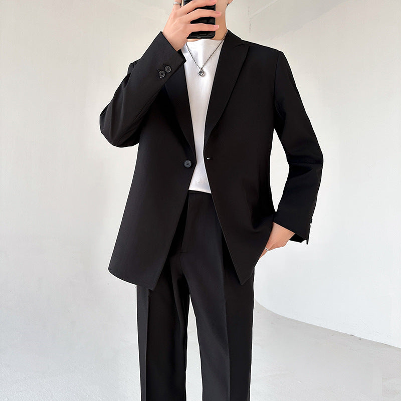 Herren eleganter Anzugblazer mit modernem Schnitt und feinem Innenfutter Aliams