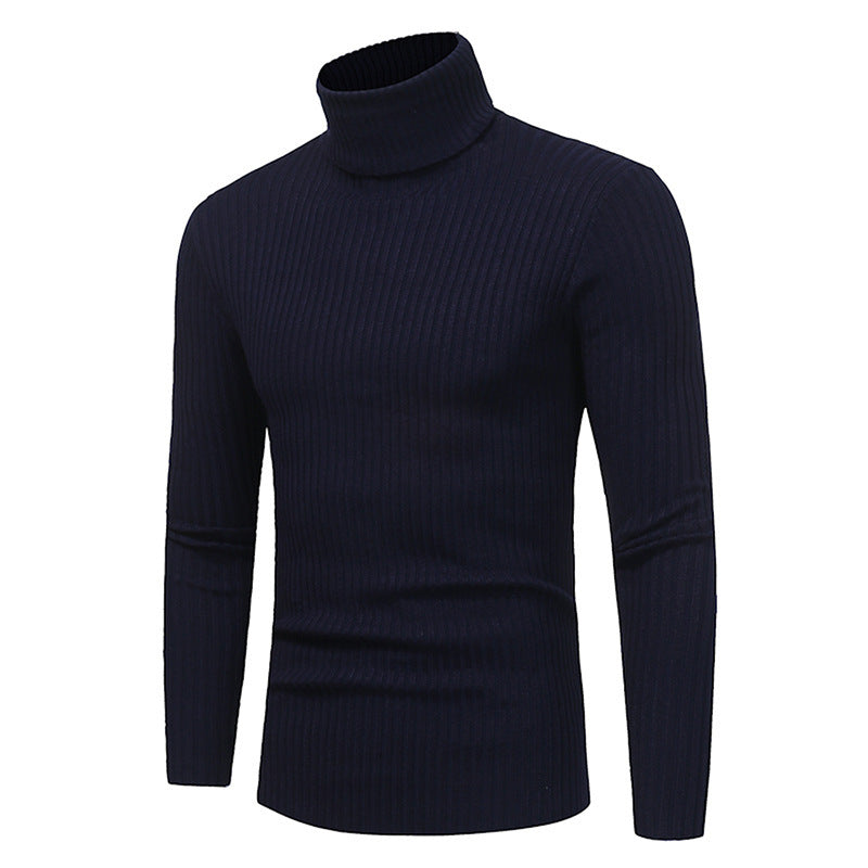 Herren Hochwertiger Rippenrollkragenpullover Aliams