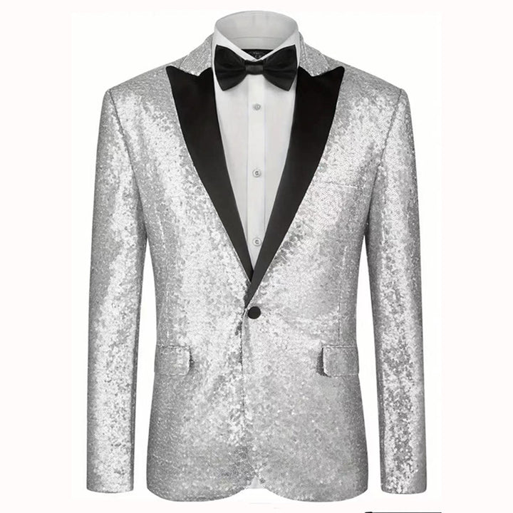 Herren Glamouröses Paillettenanzugset Aliams