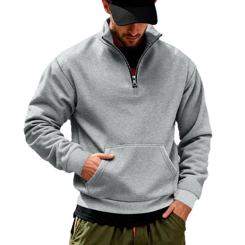 Herren Sweatshirt mit Halbreißverschluss Aliams