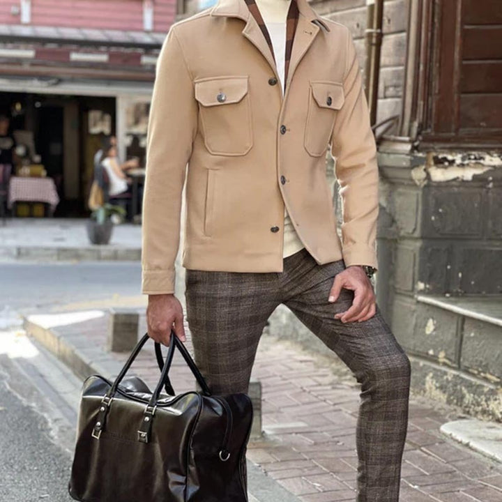 Herren Utility-Jacke mit modernen Taschen und elegantem Schnitt Aliams