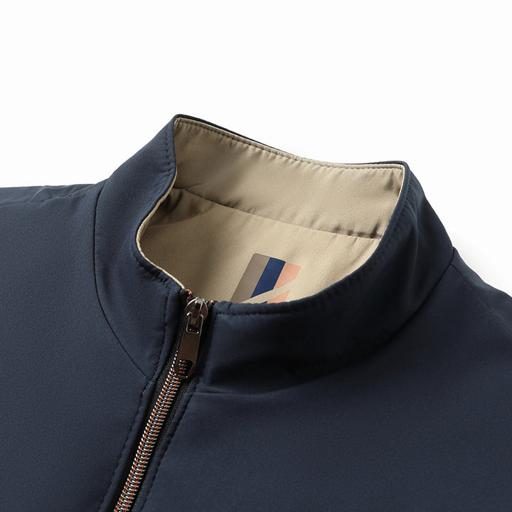 Herren isolierte Übergangsjacke mit praktischem Stehkragen Aliams