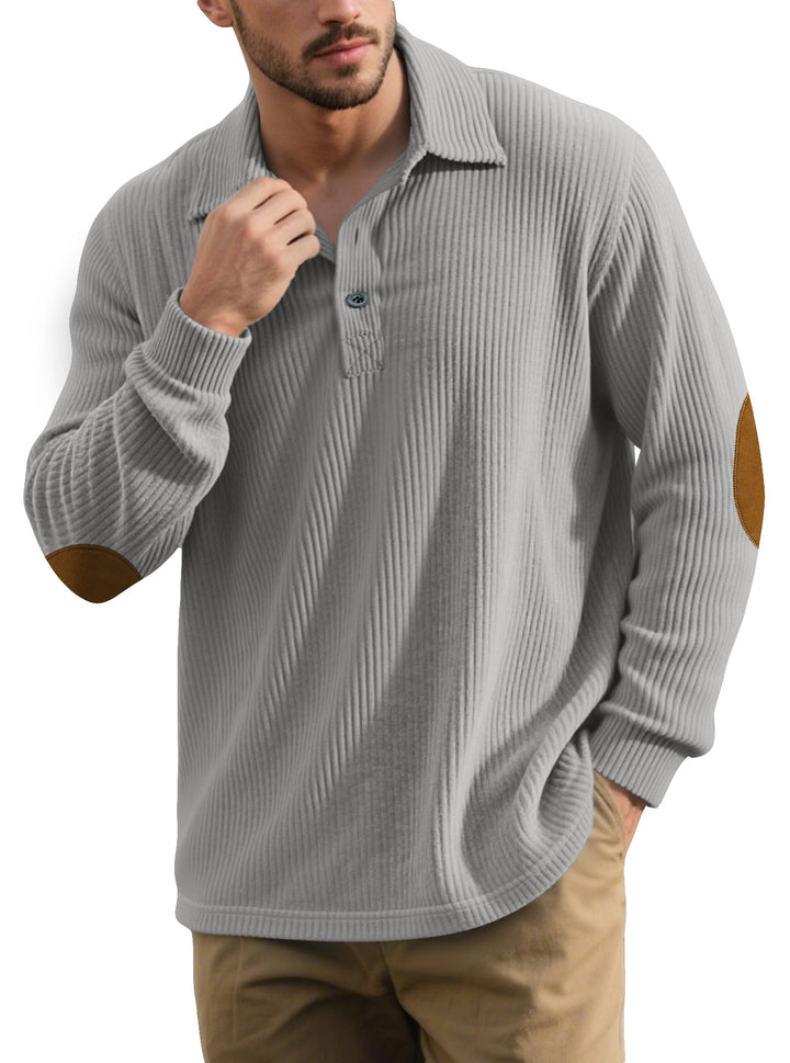 Herren klassischer Button-Down Pullover Aliams