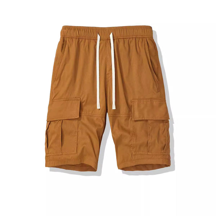 Herren Cargo-Shorts mit elastischem Bund und mehreren Seitentaschen Aliams