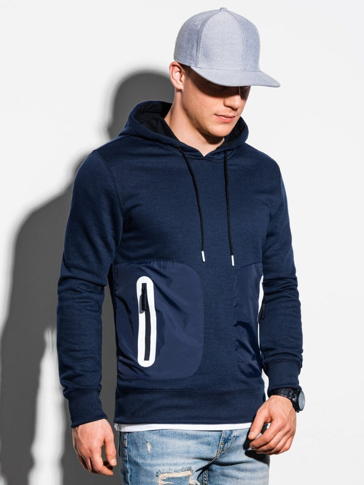 Herren Kapuzenpullover mit funktionalen Taschen und stylischem Design Aliams