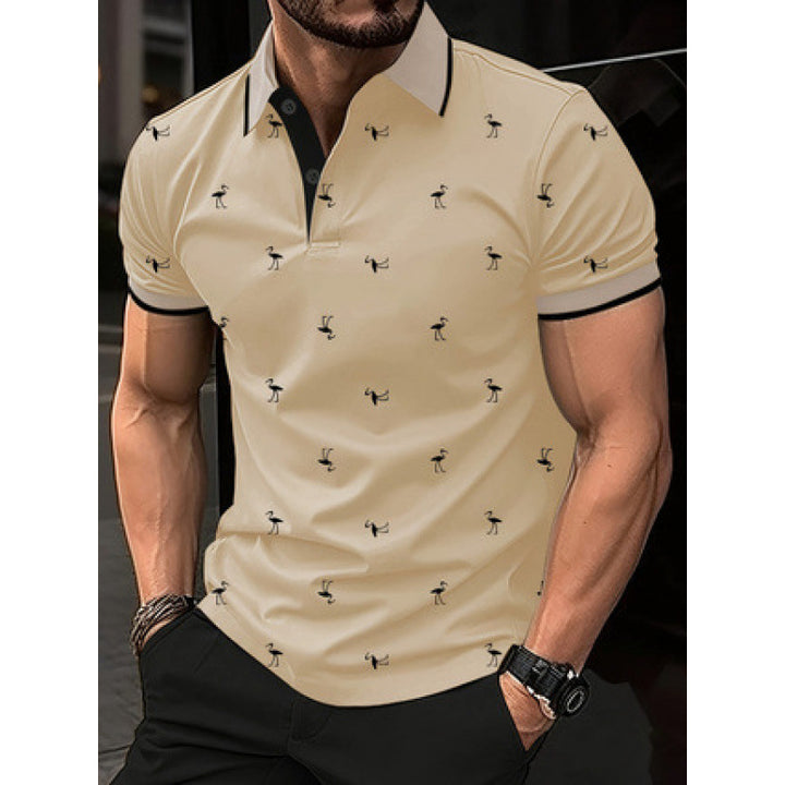 Herren Freizeit Bedrucktes Polo-Shirt Aliams
