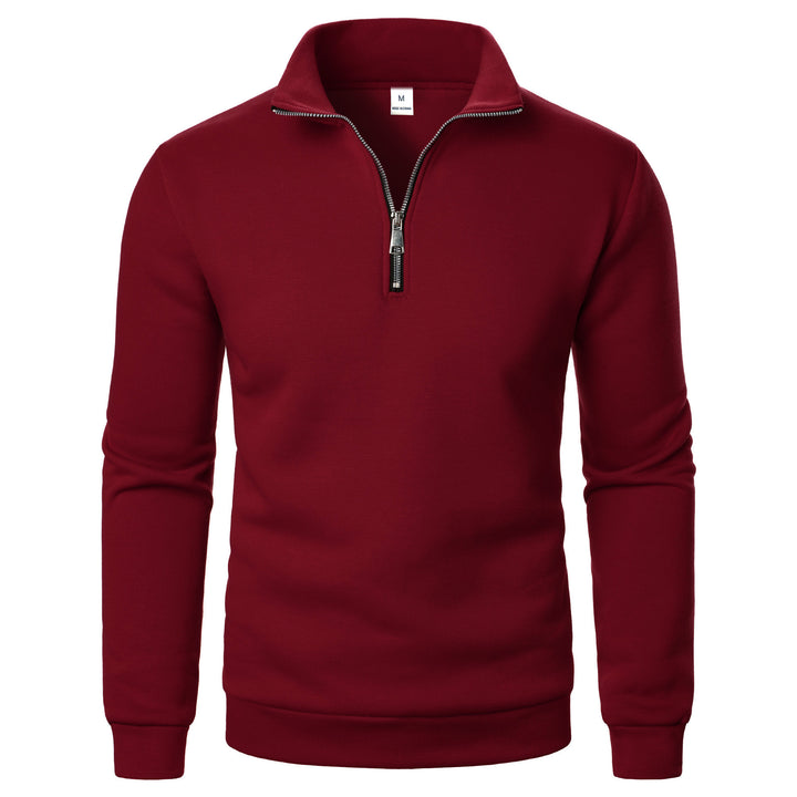 Herren warme Fleece Pullover mit halbem Reißverschluss Aliams