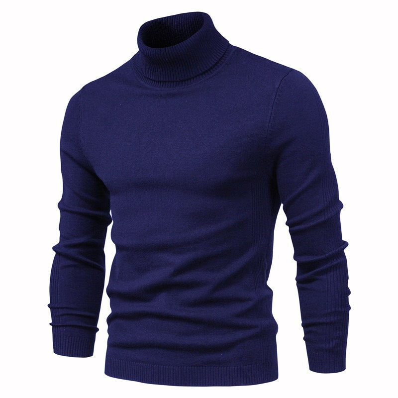 Herren eleganter Rollkragenpullover aus feinem Strick Aliams