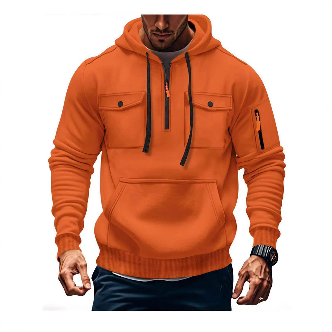 Herren Funktions Hoodie mit praktischen Taschen Aliams