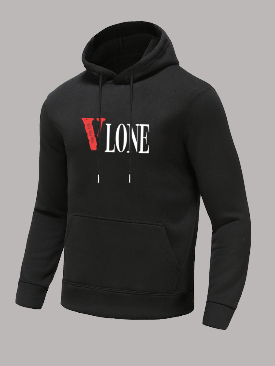 Herren Kapuzensweatshirt mit trendigem Grafikdruck Aliams