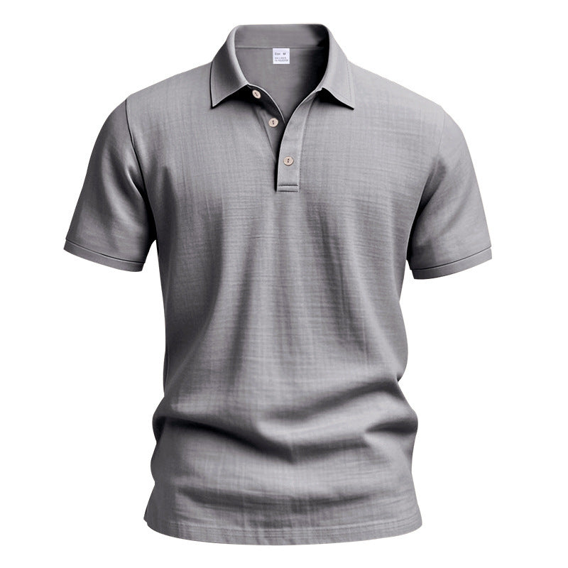 Herren Poloshirt mit strukturiertem Design und modischen Knopfdetails Aliams