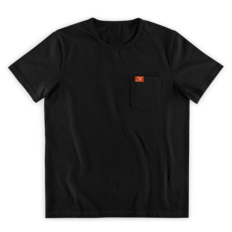 Herren Premium Rundhals T-Shirt mit Brusttasche Aliams