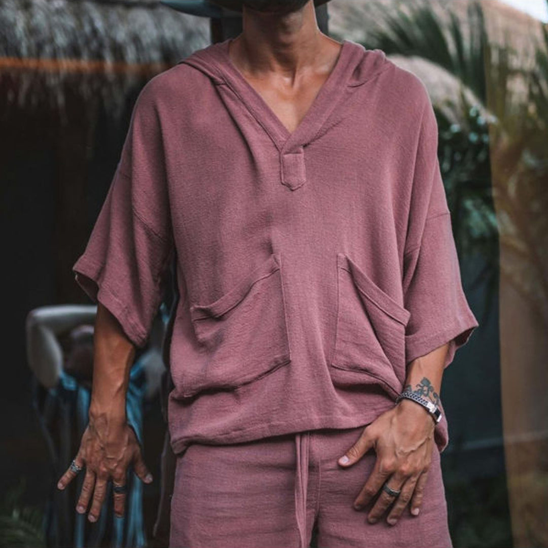 Herren Freizeit-Hoodie mit praktischen Beuteltaschen Aliams