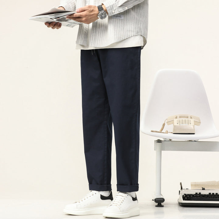 Herren bequeme Freizeithose mit elastischem Bund und praktischen Taschen Aliams