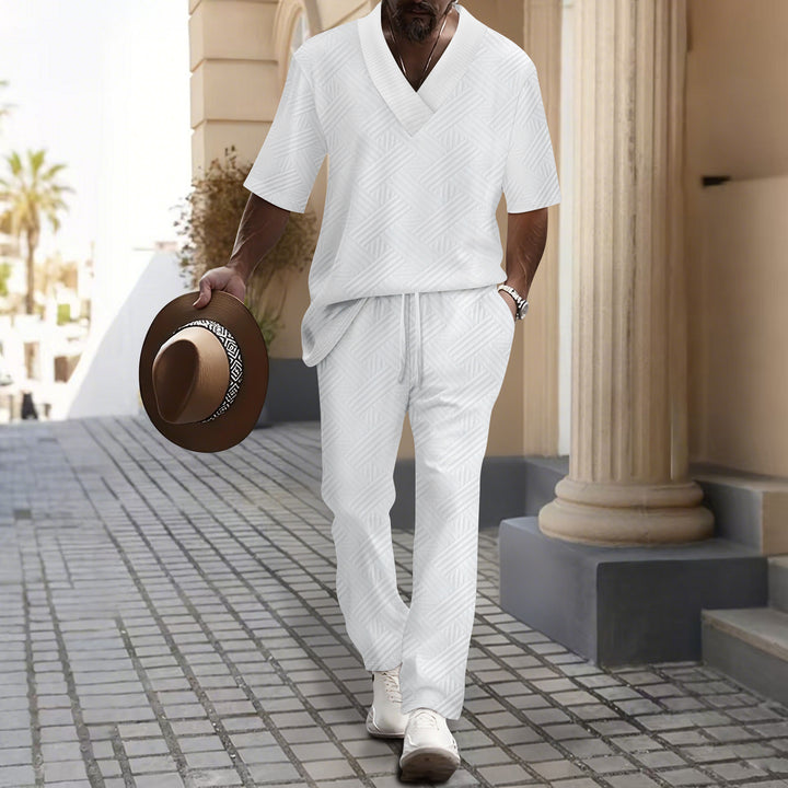 Herren Freizeitanzug mit stylischer Struktur und angenehm lockerem Schnitt Aliams