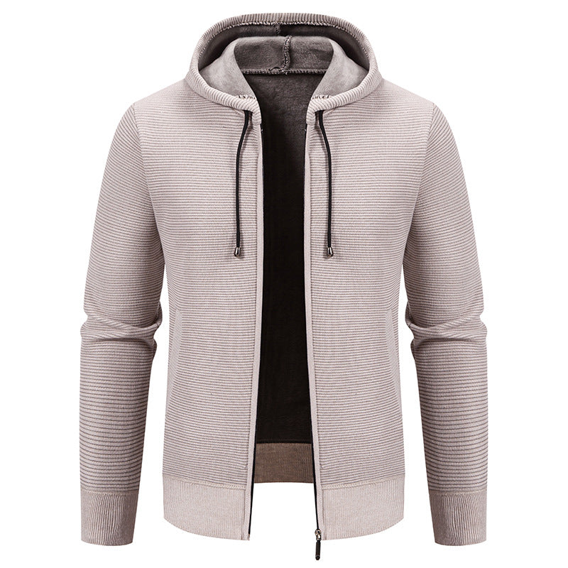 Herren Kapuzenjacke mit modernem Strukturdesign und isolierender Futterlage Aliams