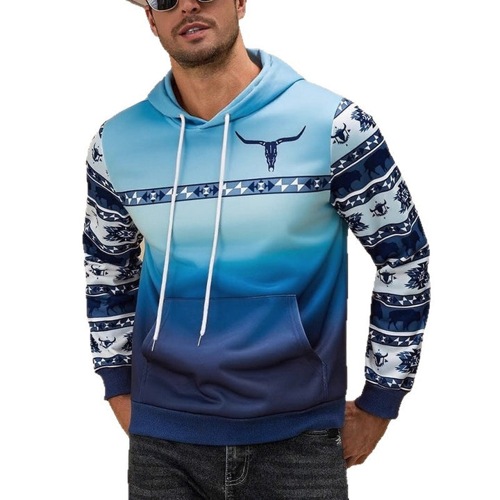 Herren Kapuzenpullover mit modernem Tribal-Muster Aliams