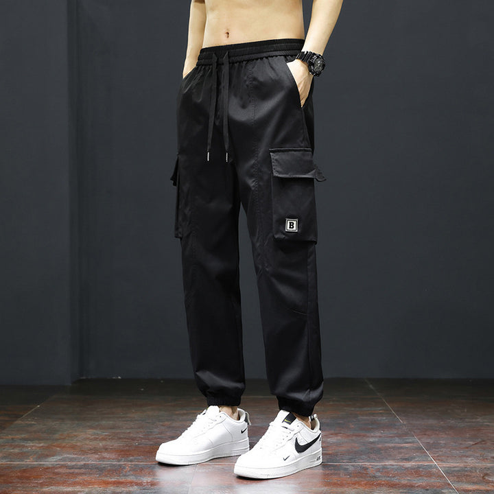 Herren Cargo-Hose mit praktischen Taschen und verstellbarem Bund Aliams