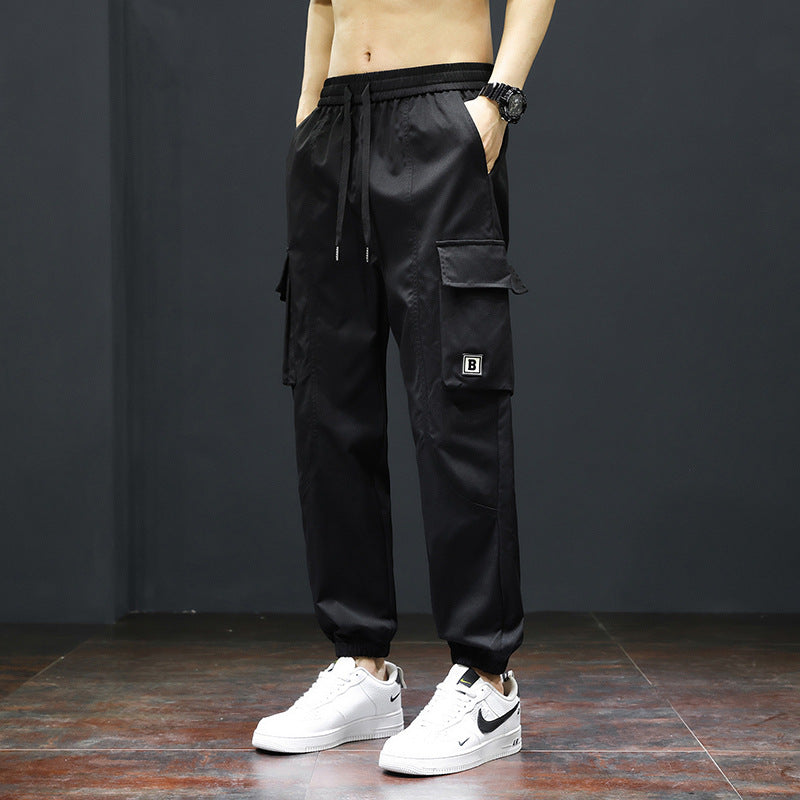 Herren Cargo-Hose mit elastischem Bund und praktischen Taschen Aliams