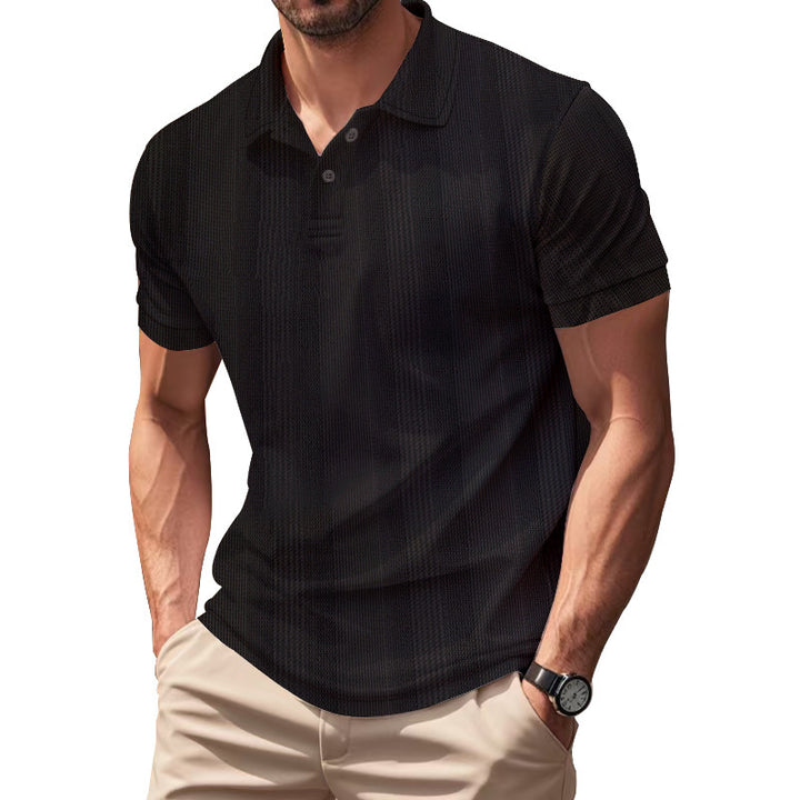 Herren Poloshirt mit strukturiertem Design und innovativer Gewebetechnologie Aliams