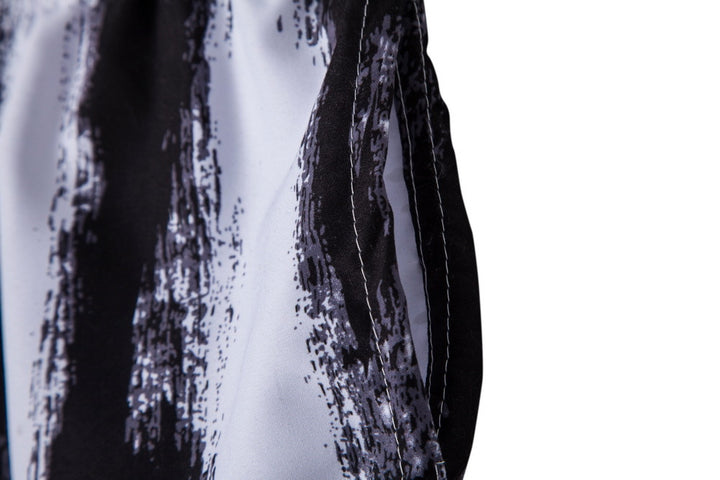 Herren Badeshorts mit modernem Streifenmuster und elastischem Bund Aliams