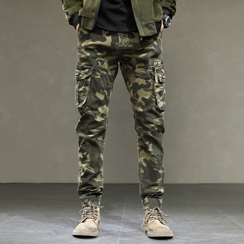 Herren Cargohose mit praktischen Taschen und elastischem Bündchen Aliams