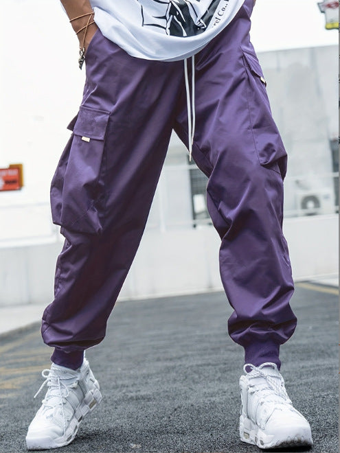 Herren Sportliche Cargo-Hose mit elastischem Bund und vielseitigen Taschen Aliams